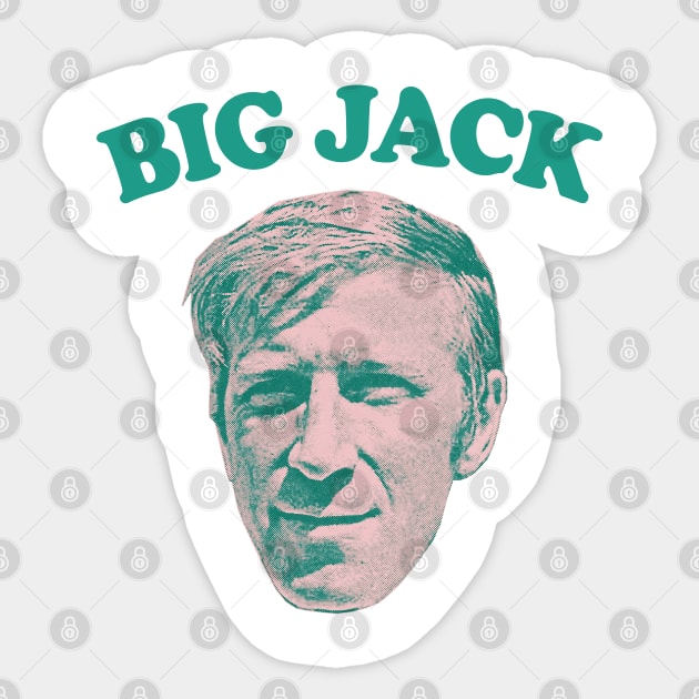 Big Jack Charlton / Retro Style Design Sticker by feck!